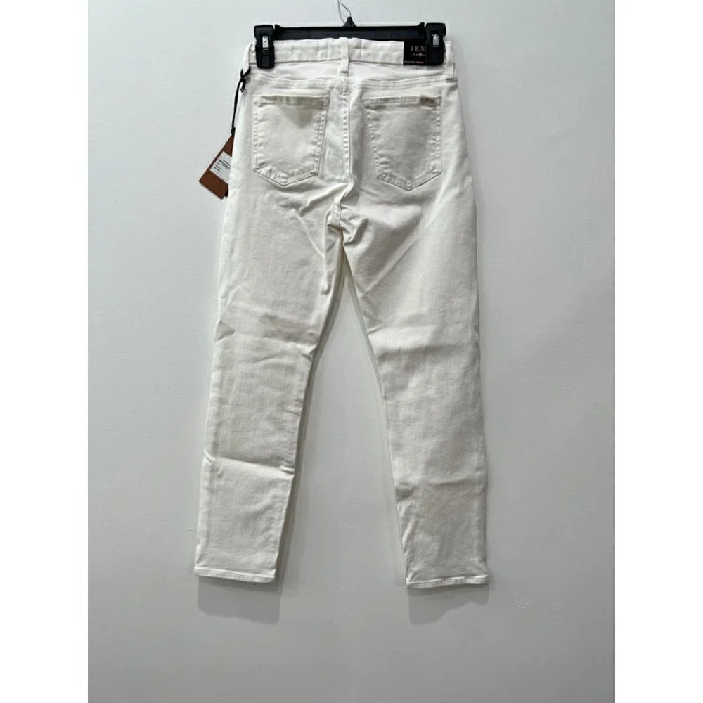 NWT Jen7 by 7 for All Mankind Size 2 Cropped Skinny Jeans White MSRP $99